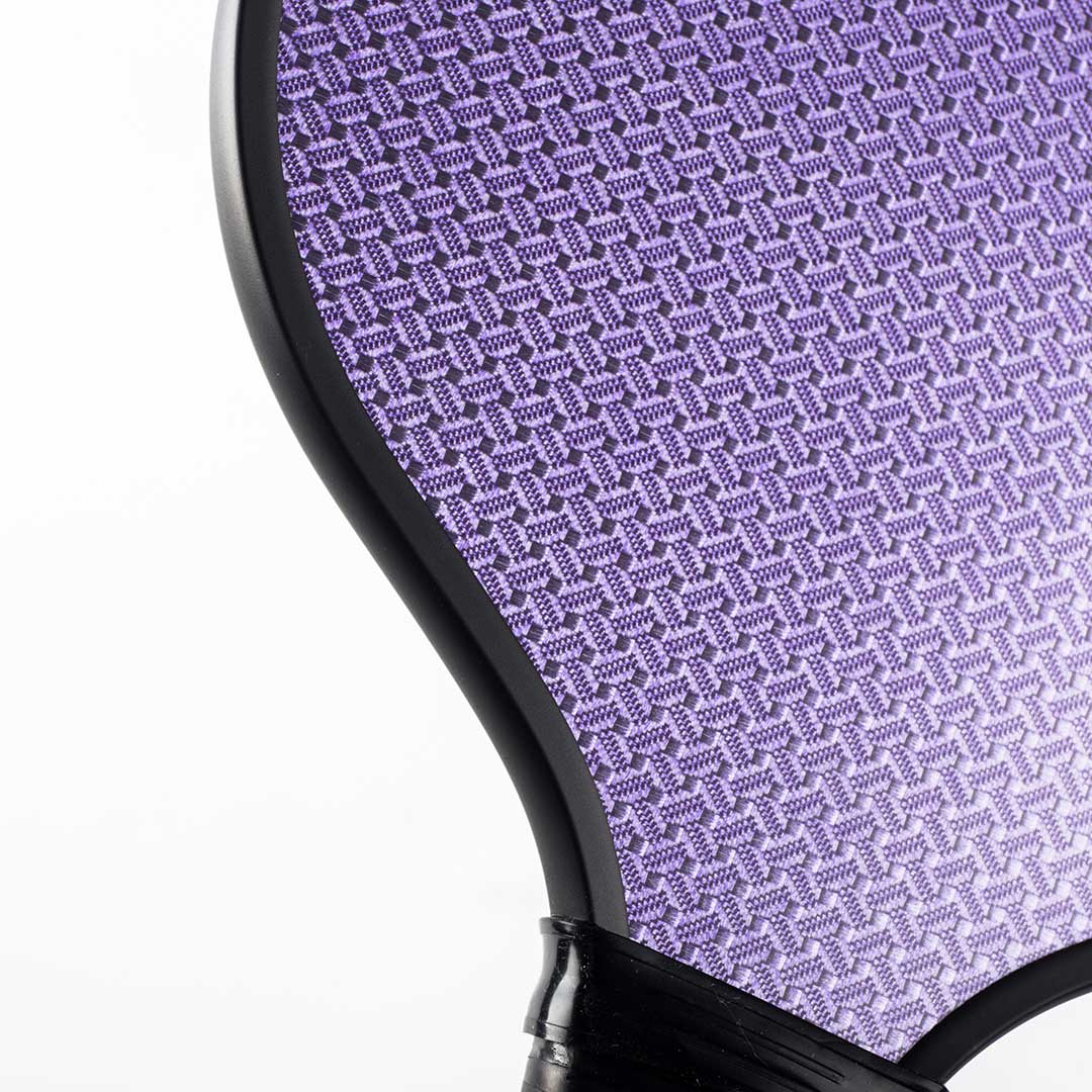 钻纹紫色表面匹克球拍
